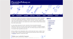 Desktop Screenshot of chemickepokusy.cz